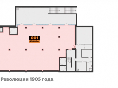Аренда помещения в новом БЦ "Urban" для размещения столовой, площадь от 300 кв.м. до 400 кв.м., расположен по адресу: г. Воронеж, ул. революции 1905 г.